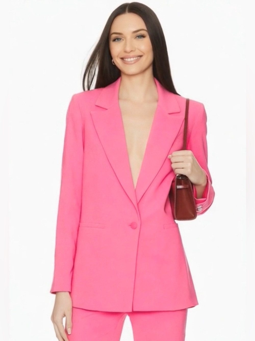 Alice + Olivia Denny Notch Collar Boyfriend Blazer